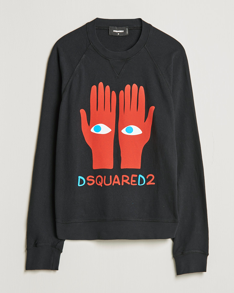 Mies | Puserot | Dsquared2 | Eyes On Hand Sweatshirt Black