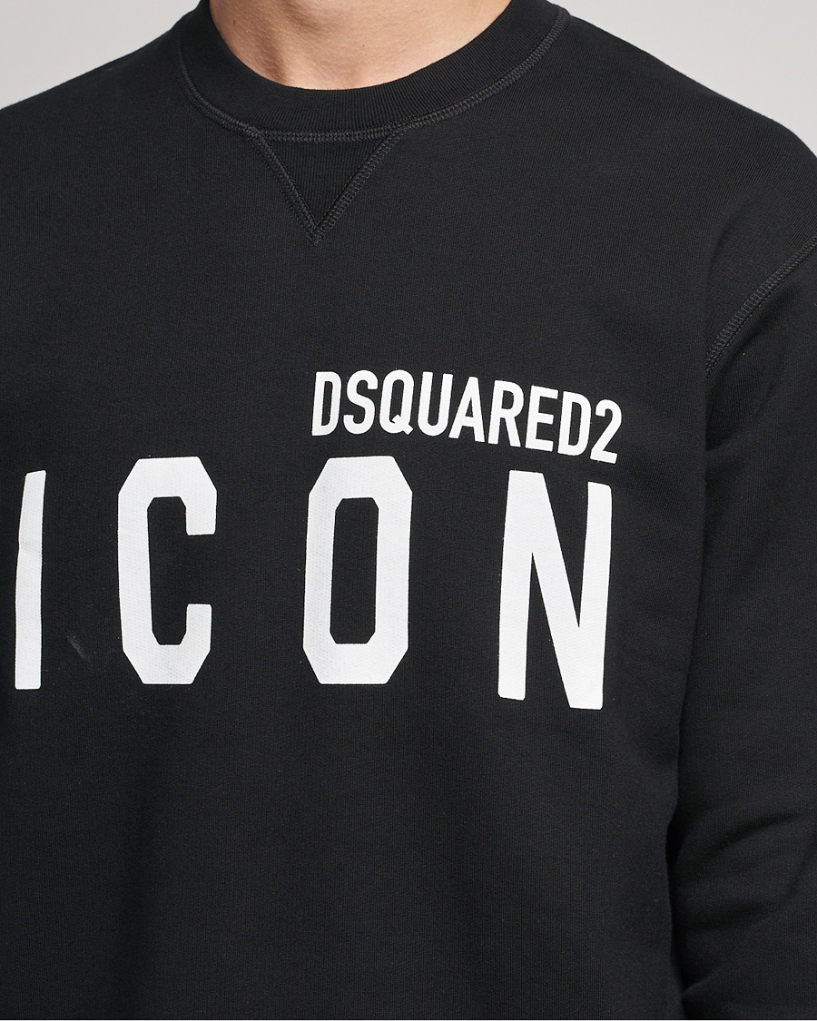Mies | Puserot | Dsquared2 | Icon Logo Sweatshirt  Black