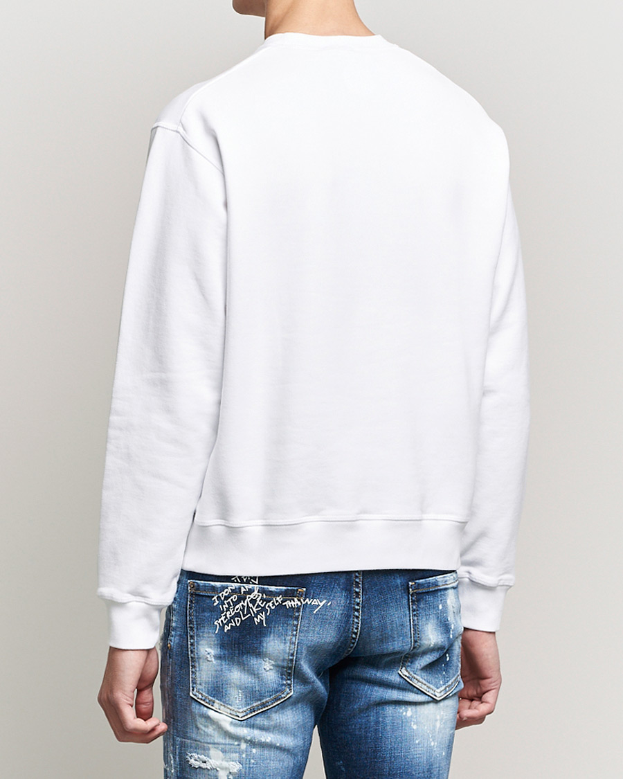 Mies | Puserot | Dsquared2 | Icon Logo Sweatshirt White