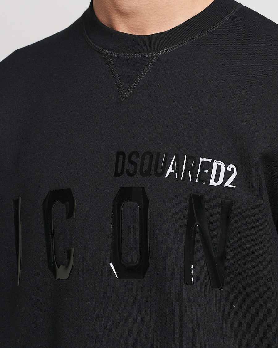 Mies | Puserot | Dsquared2 | Icon Tonal Logo Sweatshirt Black