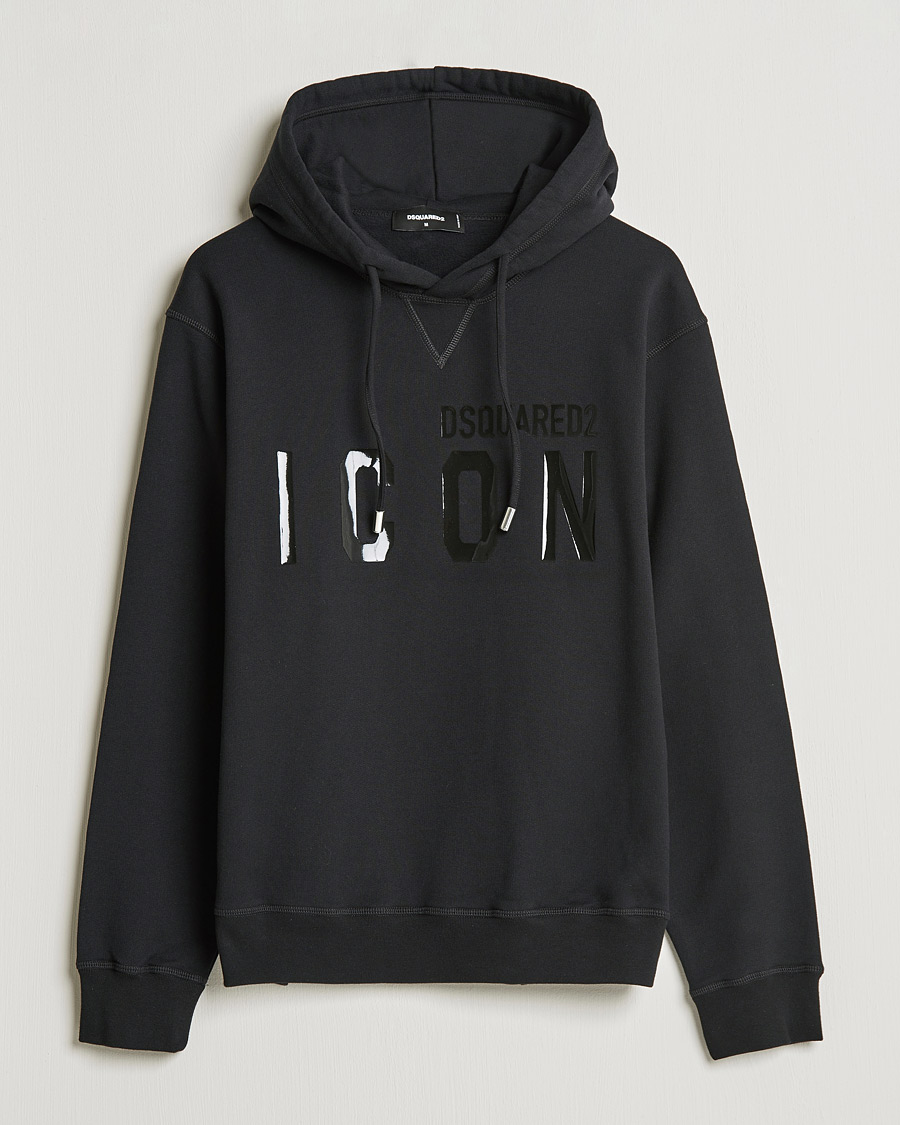Mies | Puserot | Dsquared2 | Icon Tonal Logo Hoodie Black