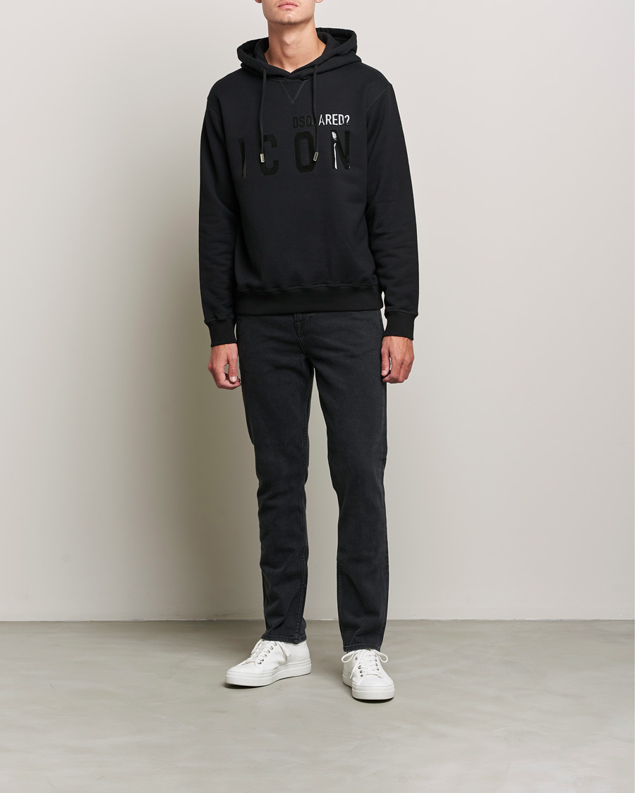 Mies | Puserot | Dsquared2 | Icon Tonal Logo Hoodie Black