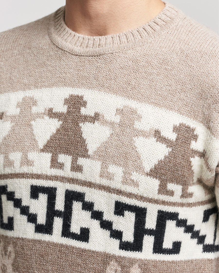 Mies | Puserot | Dsquared2 | Llamas Heavy knitted Sweater Beige