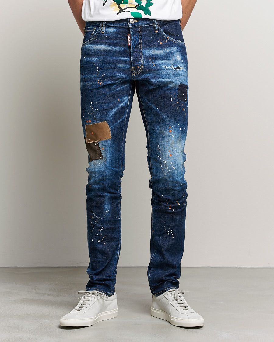 Mies | Slim fit | Dsquared2 | Cool Guy Patch Jeans Blue Wash
