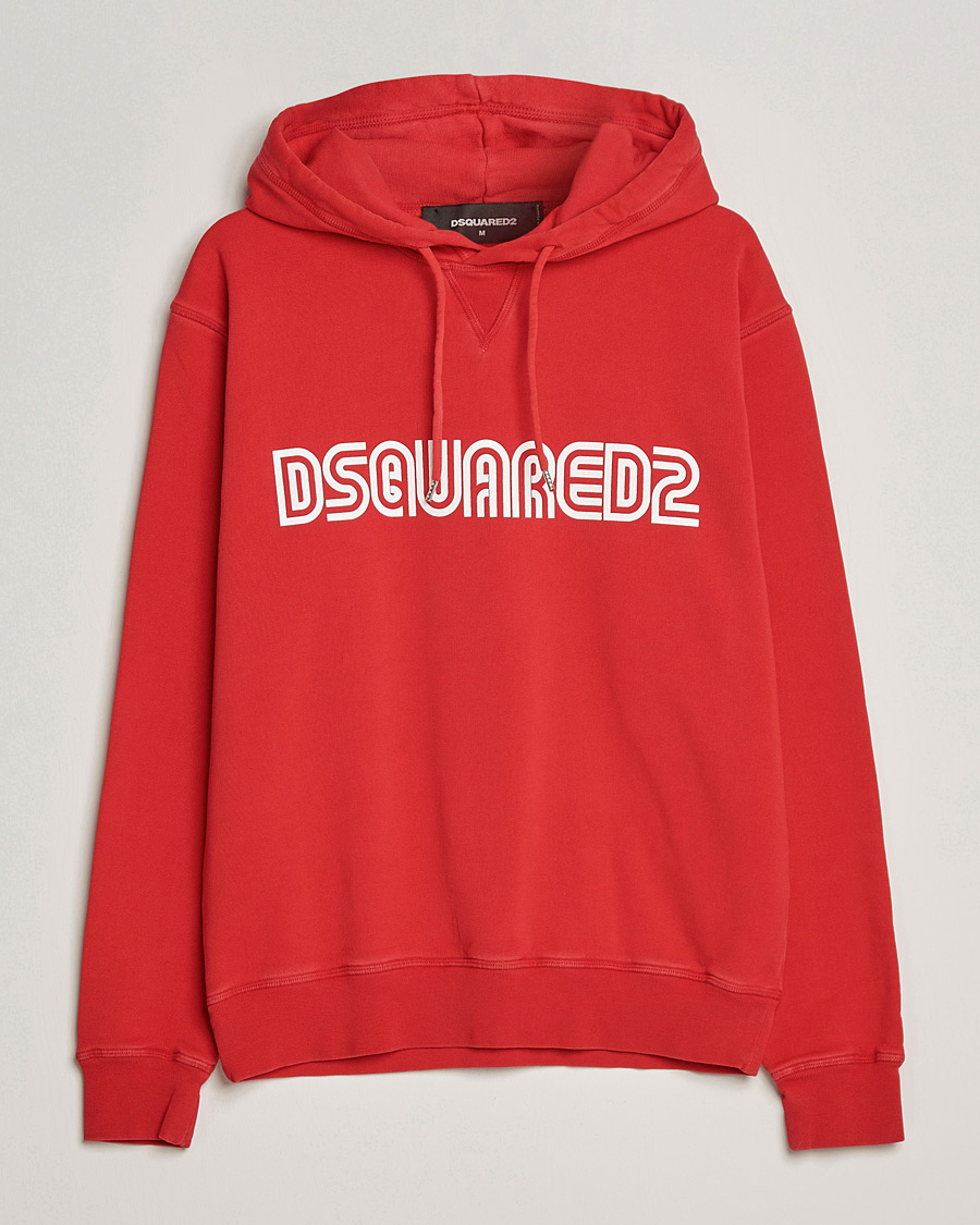 Mies | Puserot | Dsquared2 | Outline Cool Hoodie Oriental Red