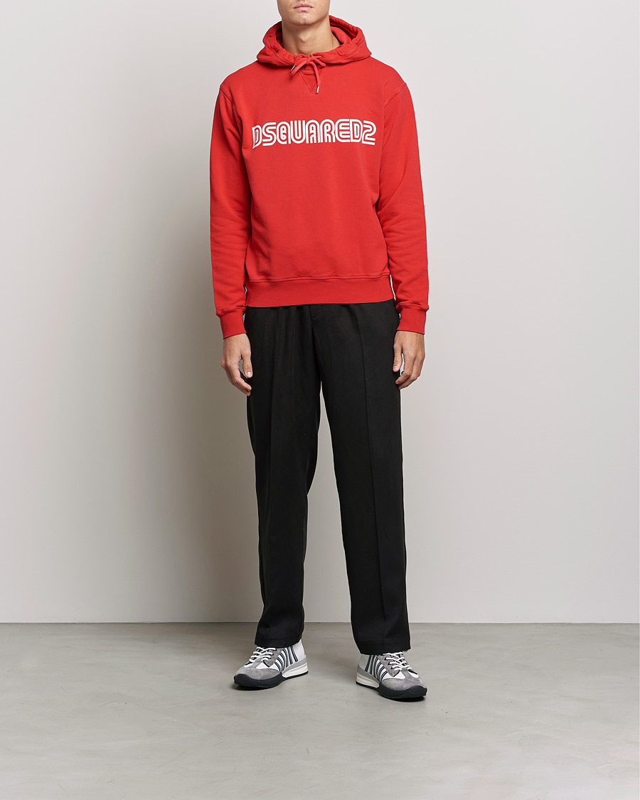 Mies | Puserot | Dsquared2 | Outline Cool Hoodie Oriental Red