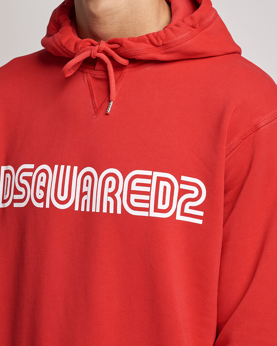 Mies | Puserot | Dsquared2 | Outline Cool Hoodie Oriental Red