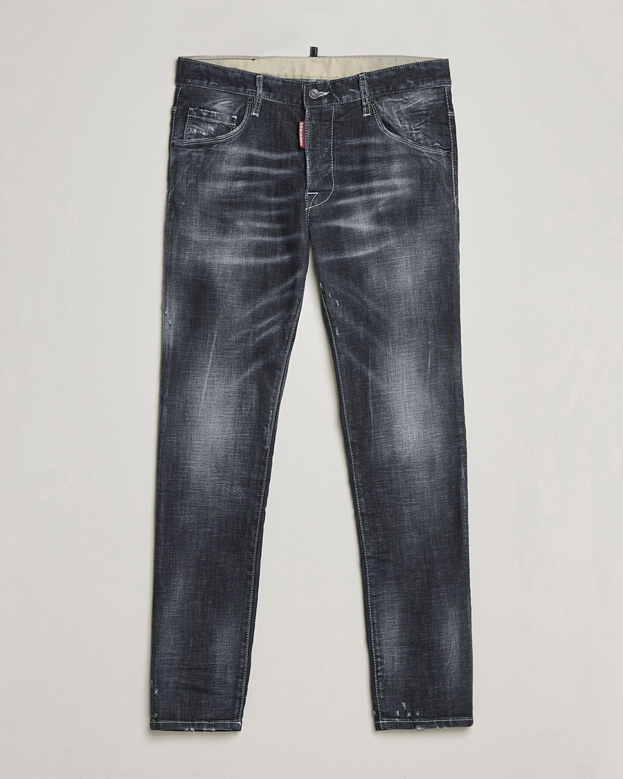 Mies | Farkut | Dsquared2 | Skater Jeans Black Wash