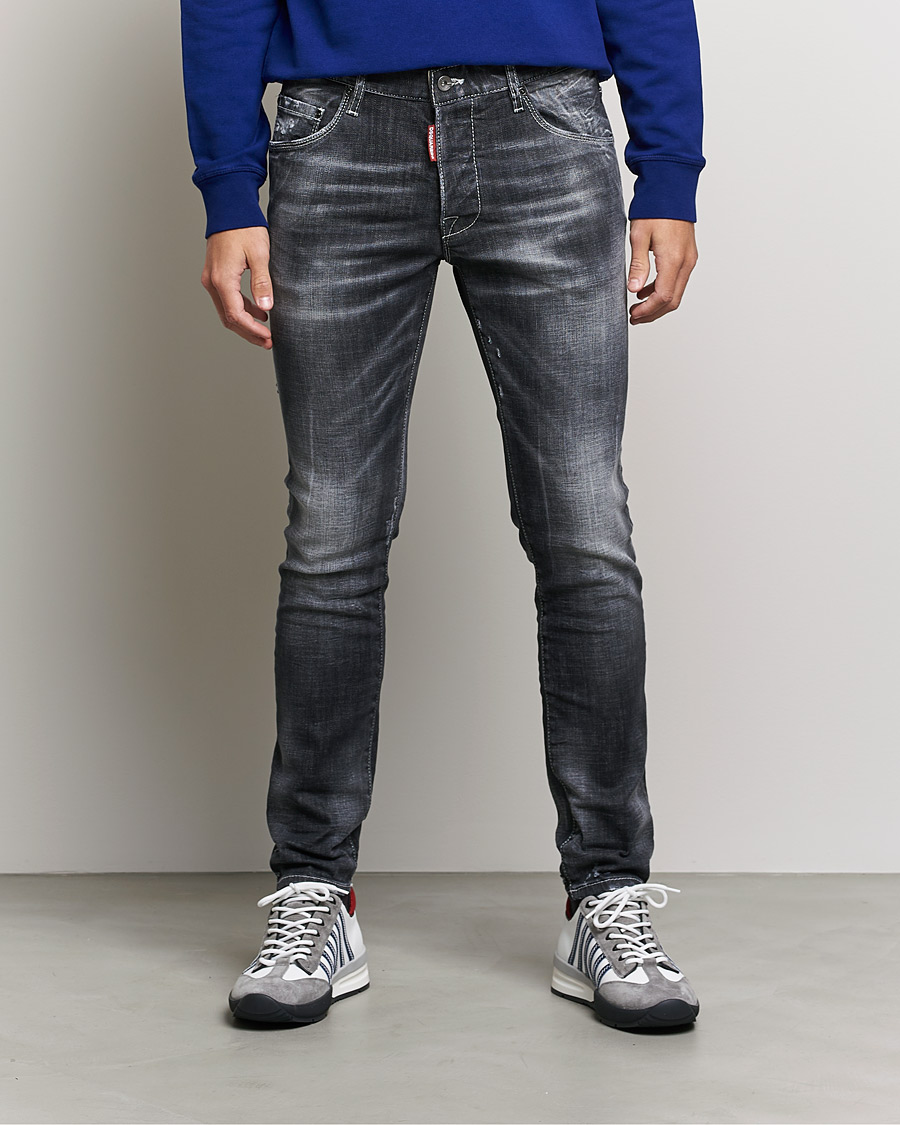 Mies | Farkut | Dsquared2 | Skater Jeans Black Wash