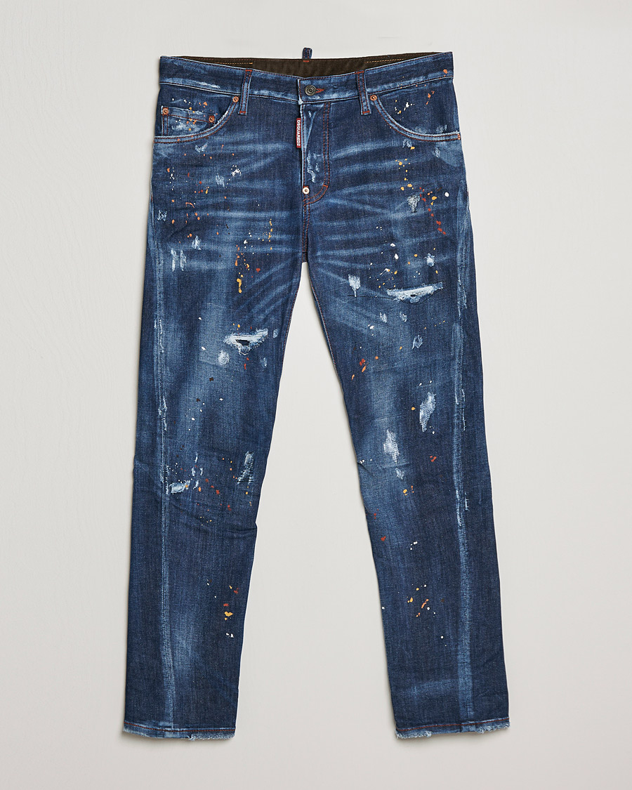 Mies | Farkut | Dsquared2 | Sexy Twist Jeans Deep Blue Wash