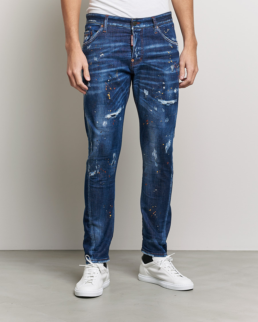 Mies | Farkut | Dsquared2 | Sexy Twist Jeans Deep Blue Wash