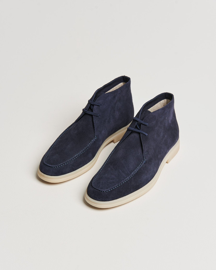 Mies | Käsintehdyt kengät | Church's | Cashmere Lined Chukka Boots Navy