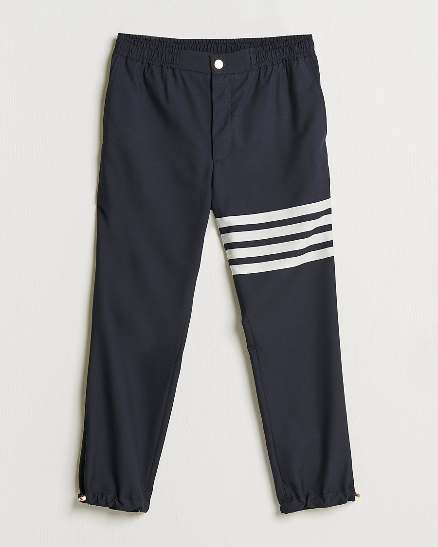 Miehet |  | Thom Browne | 4 Bar Wool Track Trousers Navy