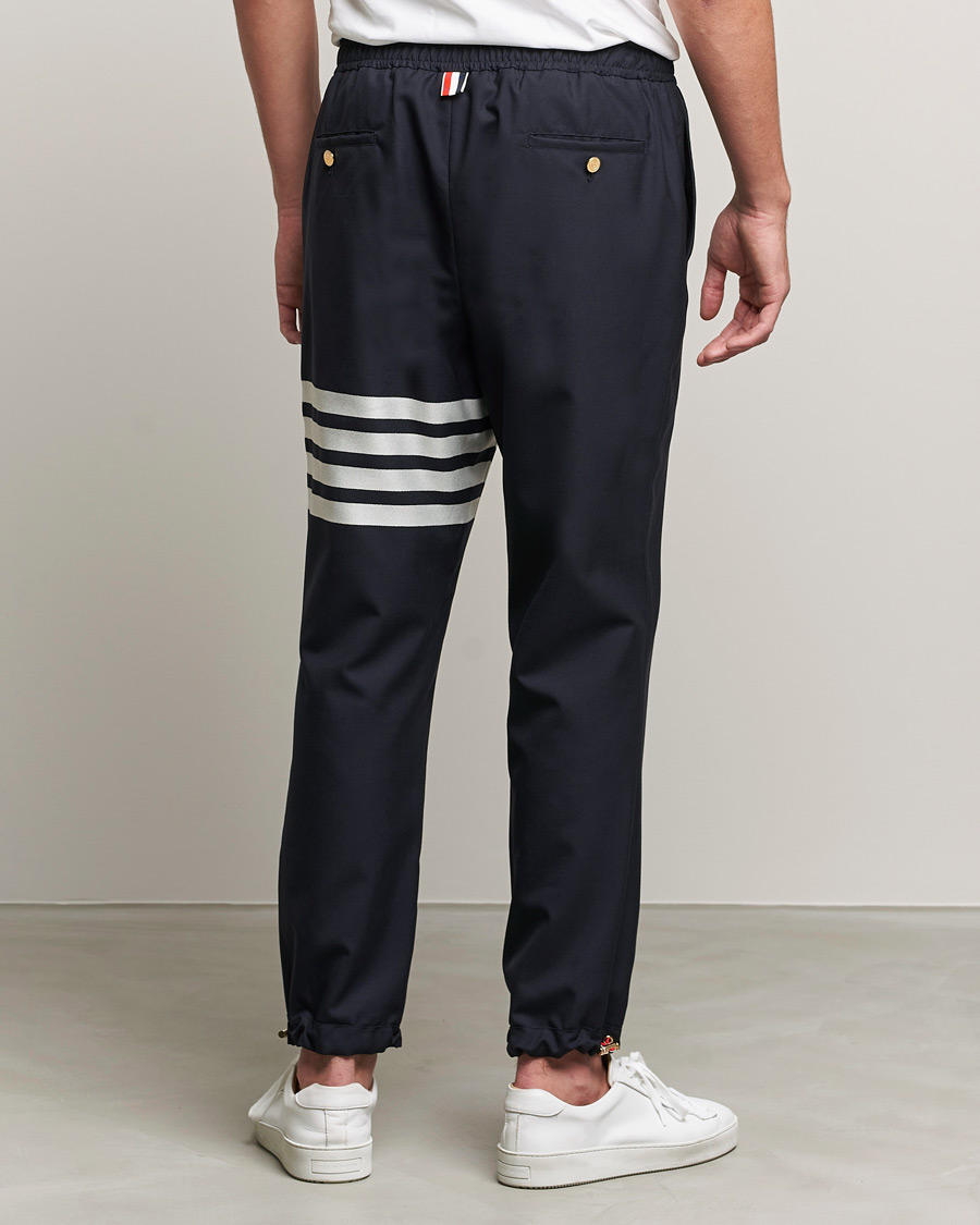 Mies |  | Thom Browne | 4 Bar Wool Track Trousers Navy