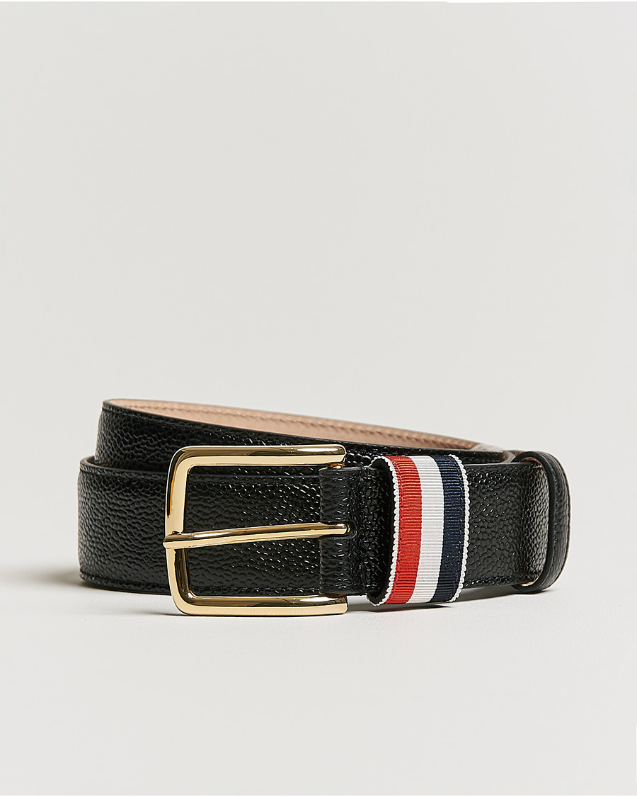 Mies | Thom Browne Grain Leather Belt Black | Thom Browne | Grain Leather Belt Black