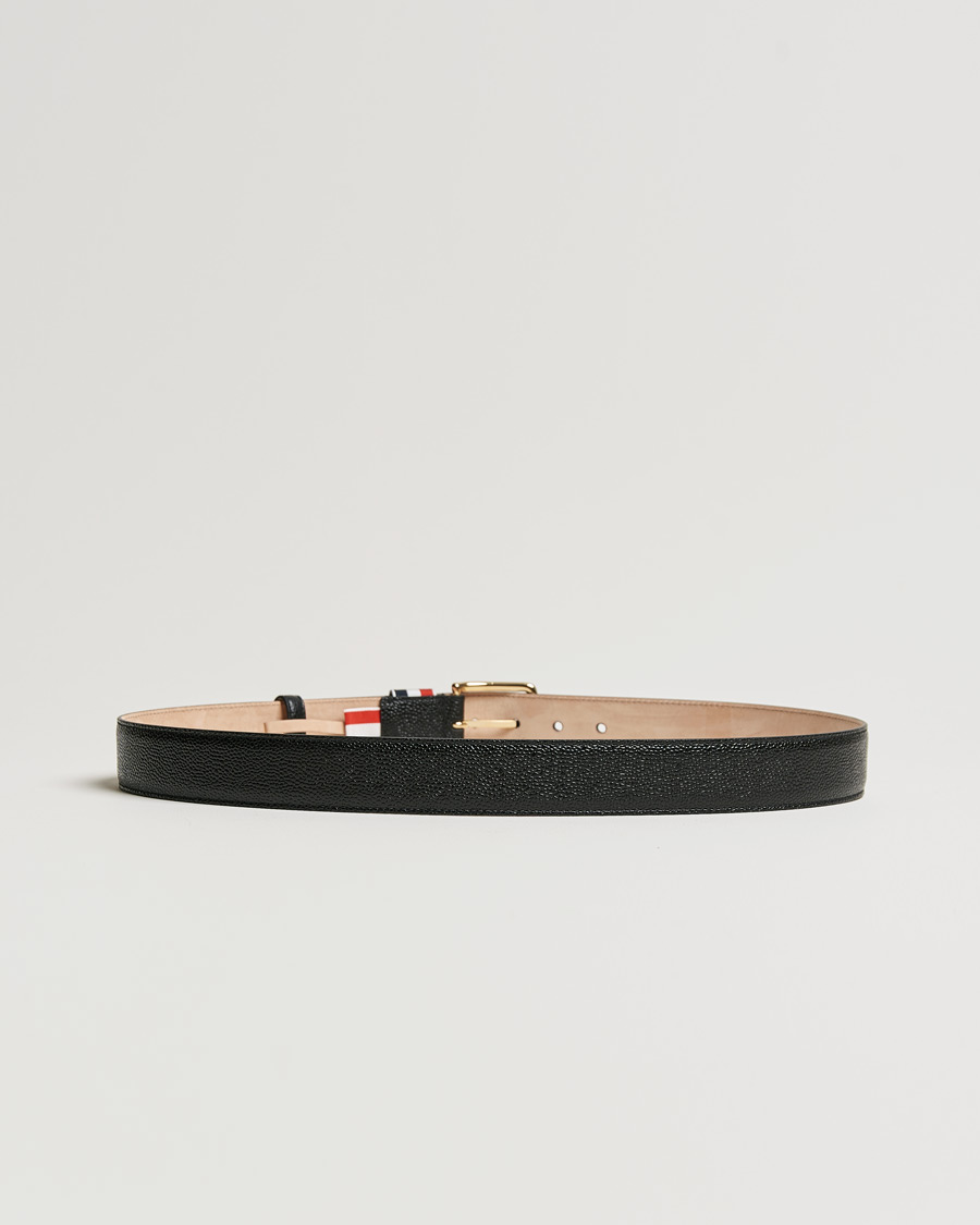 Mies | Thom Browne Grain Leather Belt Black | Thom Browne | Grain Leather Belt Black