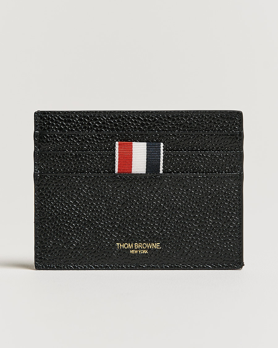 Mies | Thom Browne Double Sided Card Holder Black | Thom Browne | Double Sided Card Holder Black