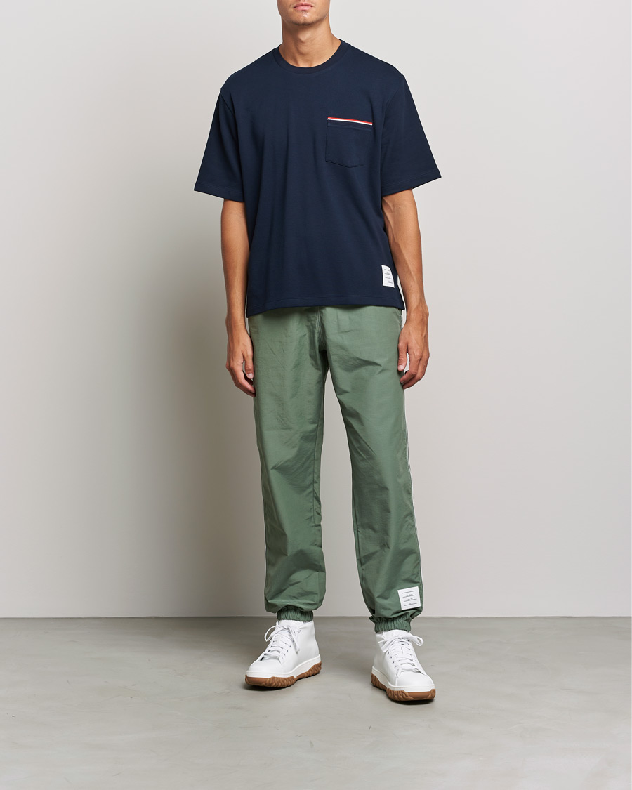 Mies | T-paidat | Thom Browne | Oversize Pocket Stripe T-Shirt Navy