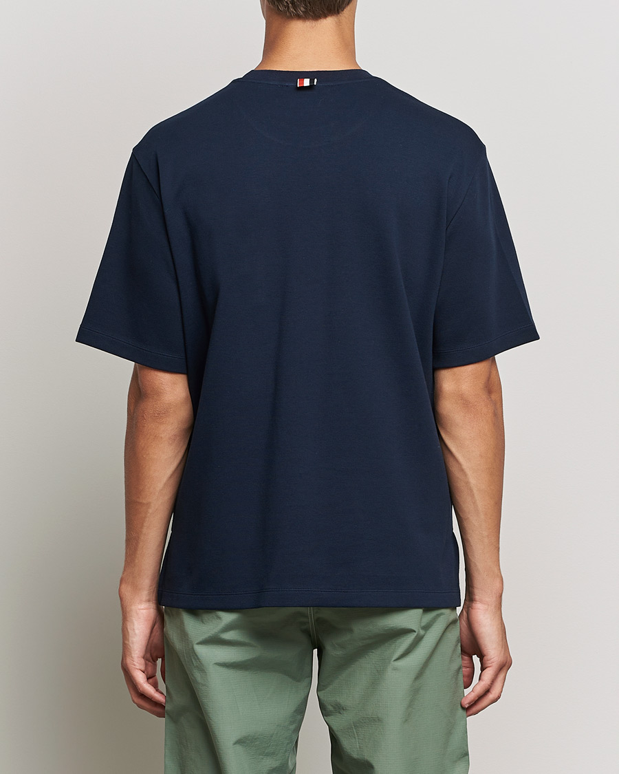 Mies | T-paidat | Thom Browne | Oversize Pocket Stripe T-Shirt Navy