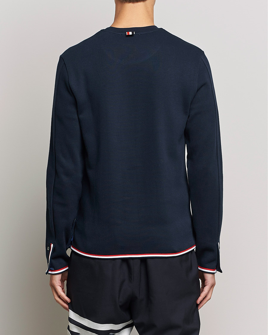 Mies | T-paidat | Thom Browne | Long Sleeve Interlock T-Shirt Navy