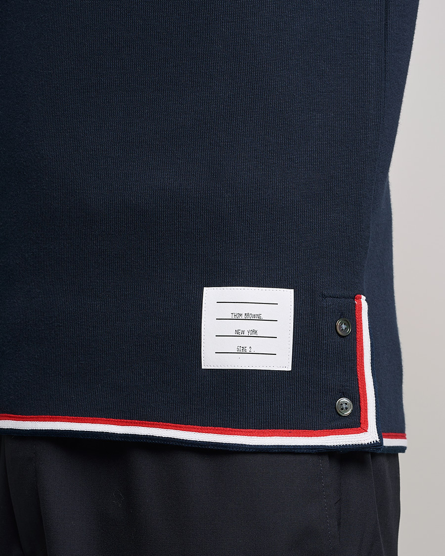 Mies | T-paidat | Thom Browne | Long Sleeve Interlock T-Shirt Navy