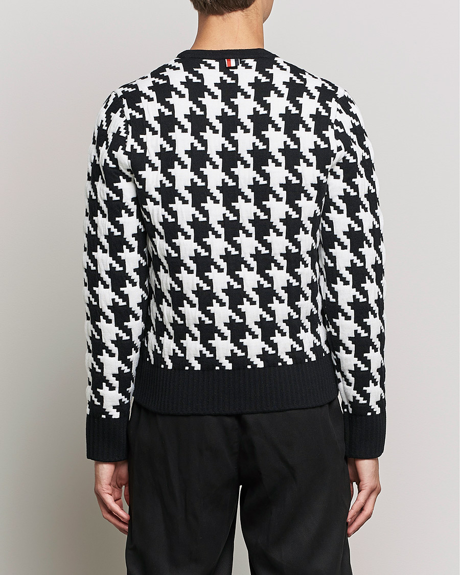 Mies | Puserot | Thom Browne | Houndstooth Jacquard Sweater Black/White