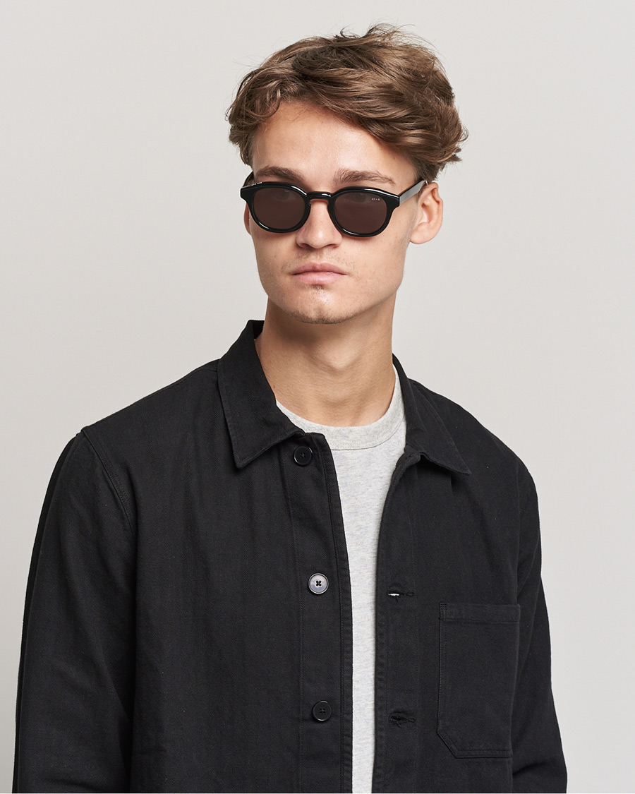 Mies | James Ay Suede Sunglasses Black | James Ay | Suede Sunglasses Black