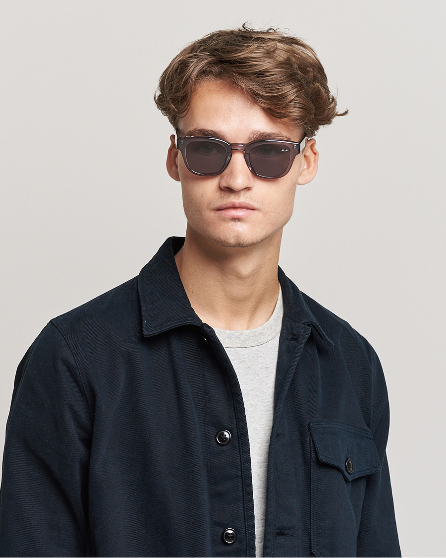 Mies | D-malliset aurinkolasit | James Ay | Yonder Sunglasses Transparent Grey