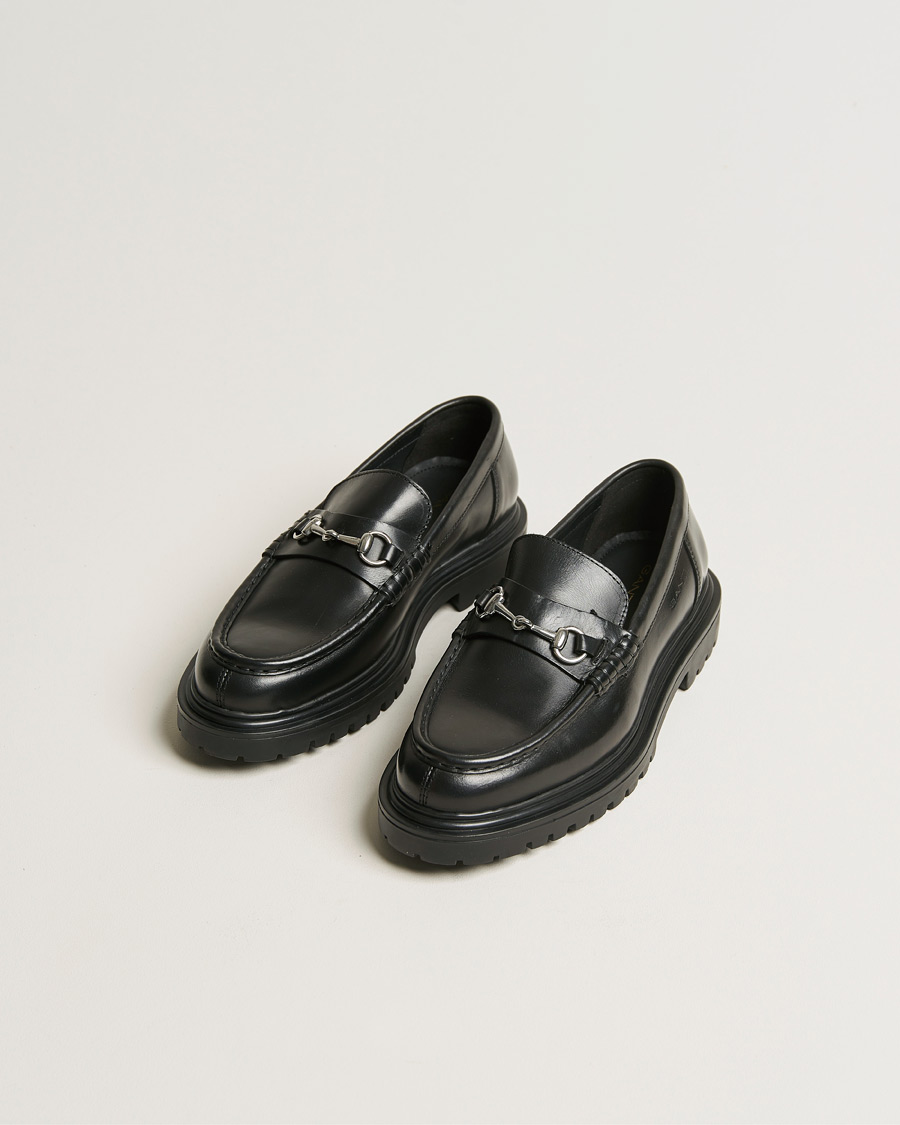 Mies | GANT Jackmote Leather Horsebit Loafer Black | GANT | Jackmote Leather Horsebit Loafer Black