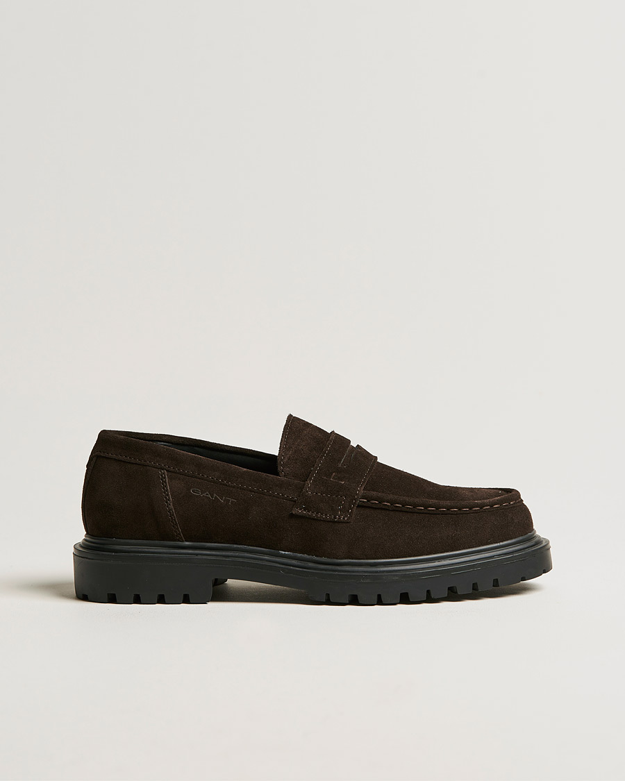Mies | GANT Jackmote Suede Loafter Dark Brown | GANT | Jackmote Suede Loafter Dark Brown