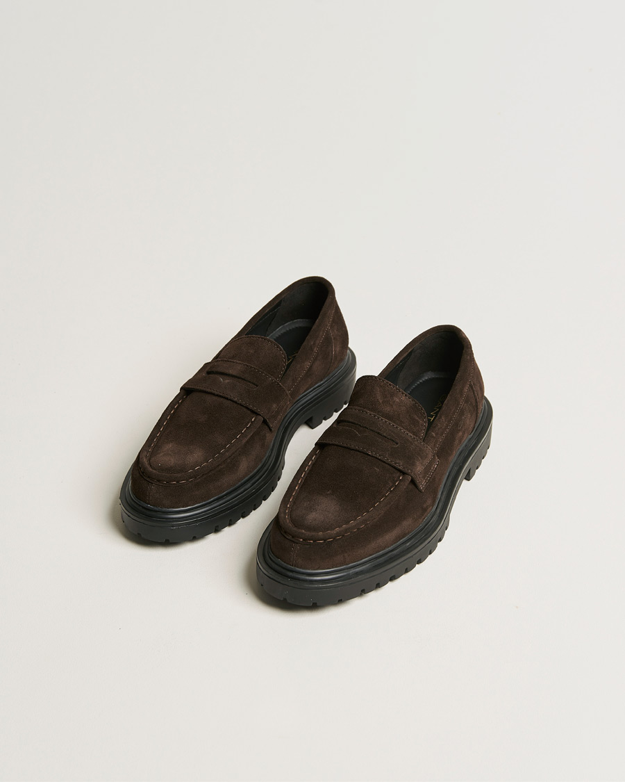 Mies | GANT Jackmote Suede Loafter Dark Brown | GANT | Jackmote Suede Loafter Dark Brown