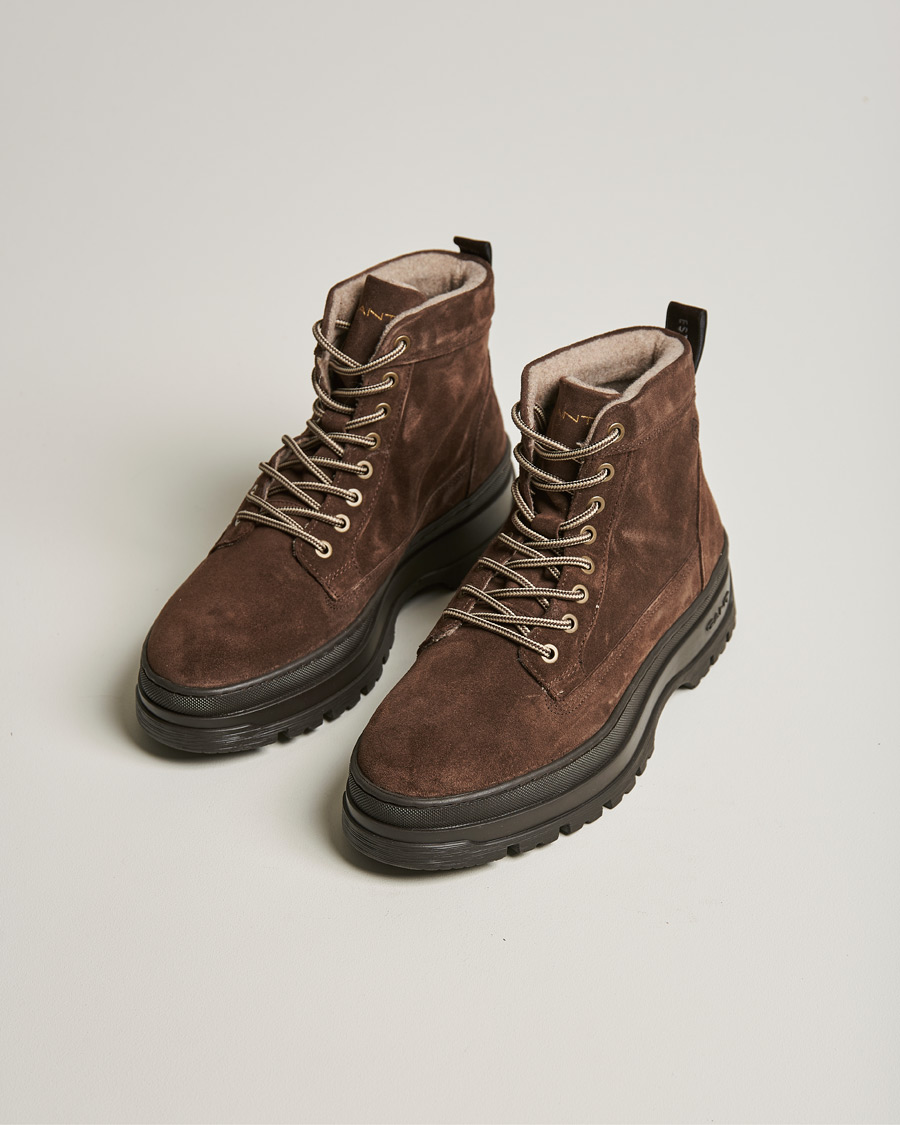 Mies | GANT St Grip Mid Lace Boot Dark Brown | GANT | St Grip Mid Lace Boot Dark Brown