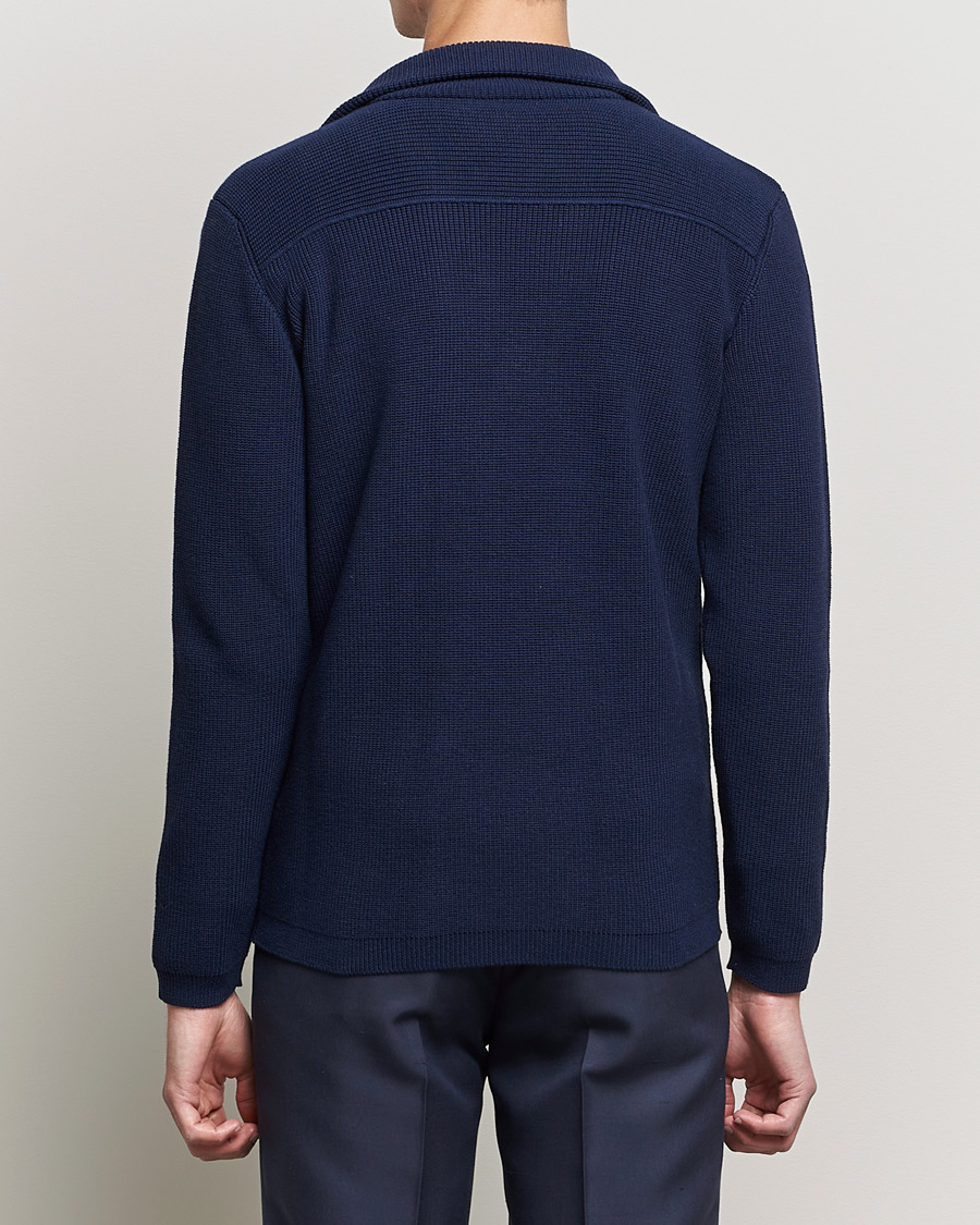 Mies | Pikkutakit | Giorgio Armani | Double Breasted Knitted Blazer Navy