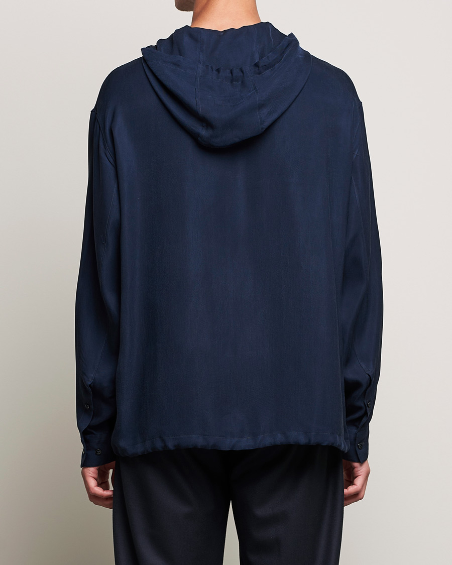 Mies | Takit | Giorgio Armani | Hooded Lightweight Jacket Night Sky