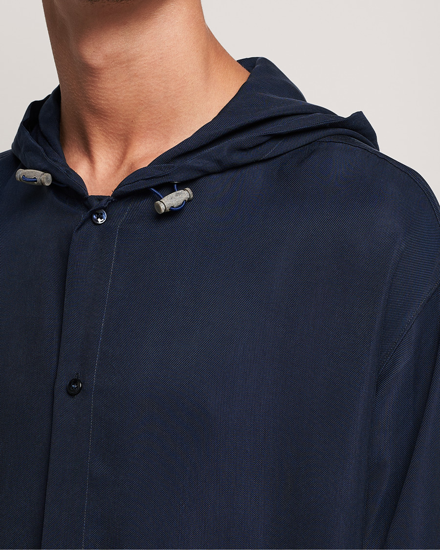 Mies | Takit | Giorgio Armani | Hooded Lightweight Jacket Night Sky