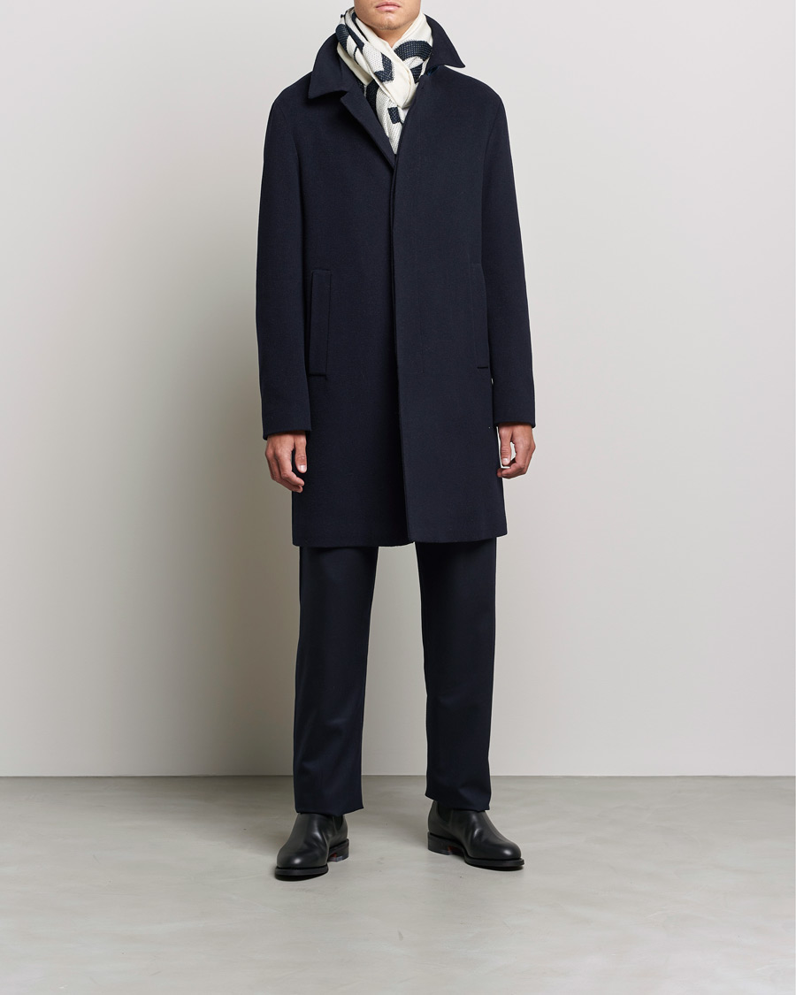 Mies | Takit | Giorgio Armani | Cashmere Blend Coat Navy