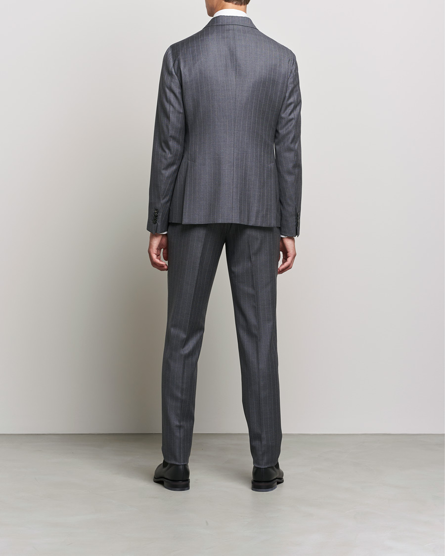 Mies | Puvut | Giorgio Armani | Pinstripe Double Breasted Suit Grey