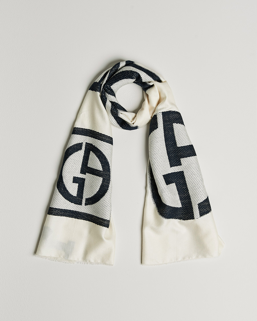 Mies | Giorgio Armani Cashmere/Silk Scarf White | Giorgio Armani | Cashmere/Silk Scarf White