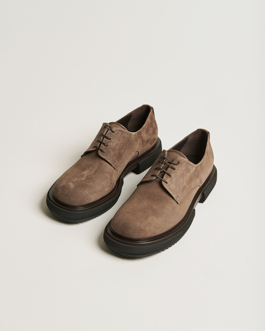 Mies | Giorgio Armani Plain Derbies Sand Suede | Giorgio Armani | Plain Derbies Sand Suede