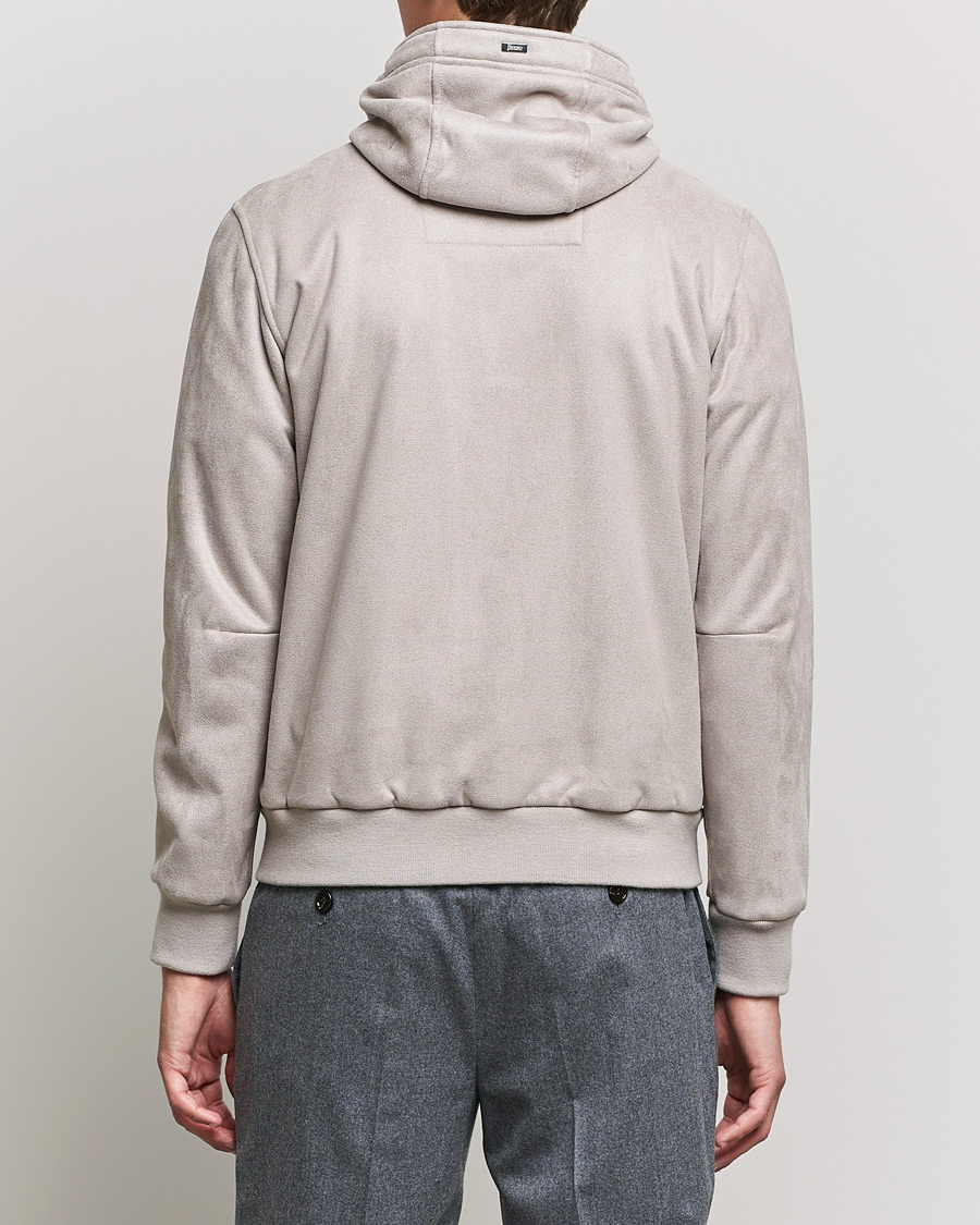 Mies | Takit | Herno | Faux Suede Jacket Light Grey