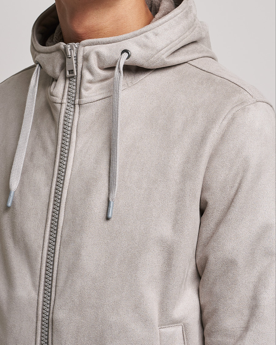 Mies | Takit | Herno | Faux Suede Jacket Light Grey