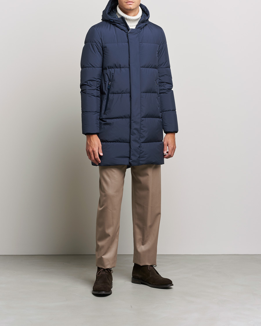Mies | Takit | Herno | Laminar Hooded Down Parka Navy
