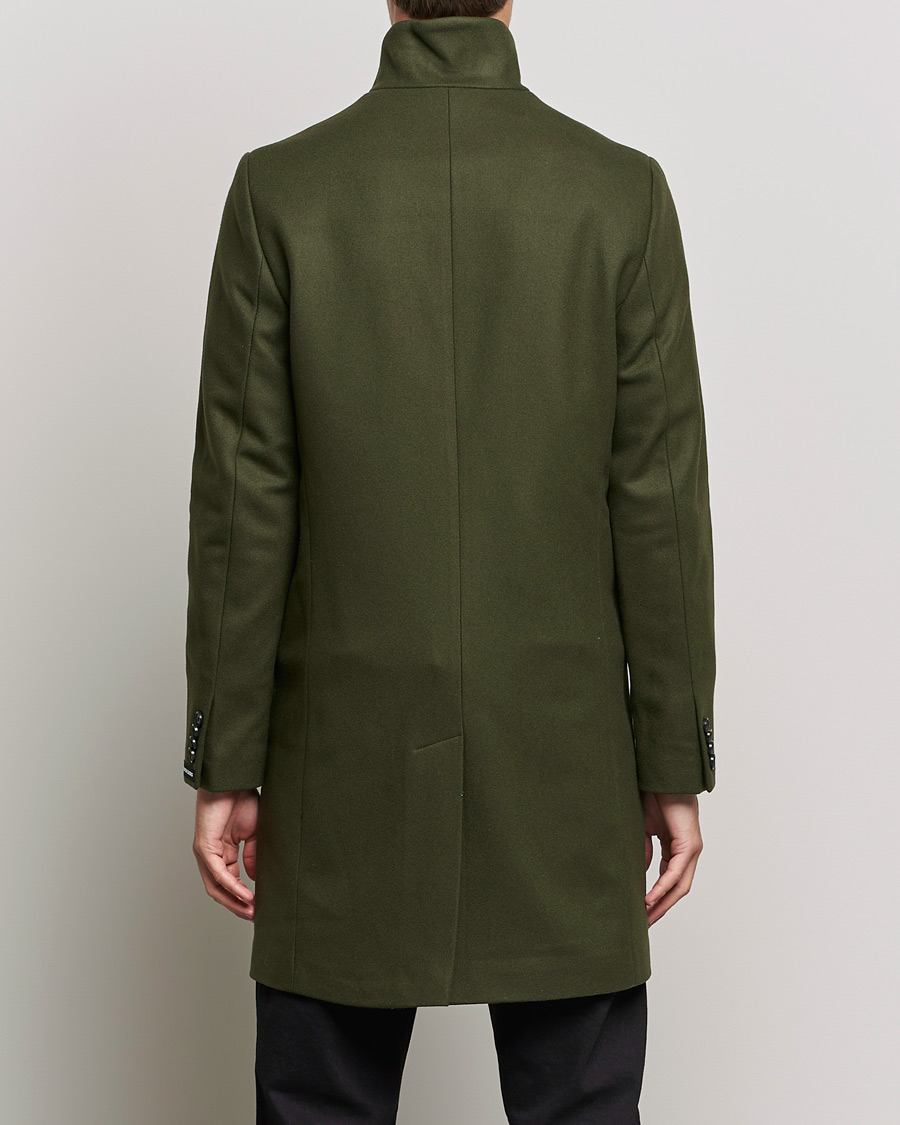 Mies | Takit | J.Lindeberg | Holger 2.0 Melton Coat Forest Green