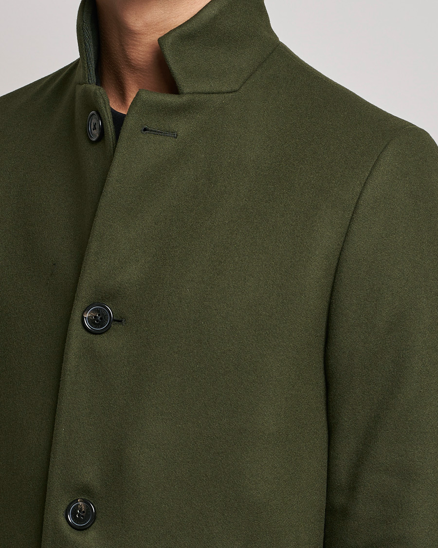 Mies | Takit | J.Lindeberg | Holger 2.0 Melton Coat Forest Green