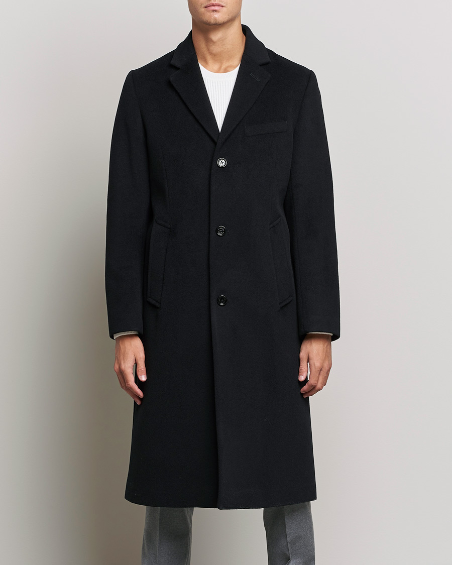 Mies |  | J.Lindeberg | Burke Wool/Cashmere Coat Black