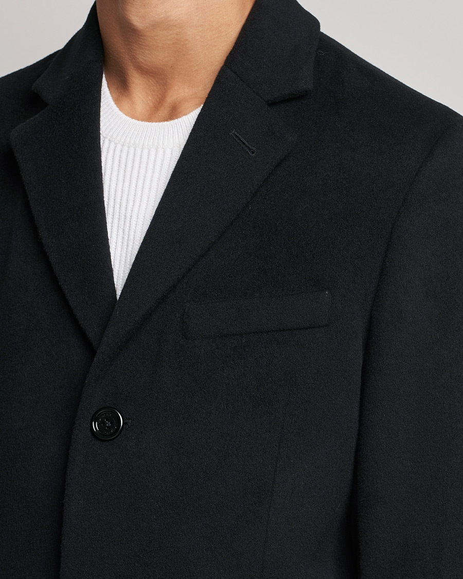 Mies | Takit | J.Lindeberg | Burke Wool/Cashmere Coat Black