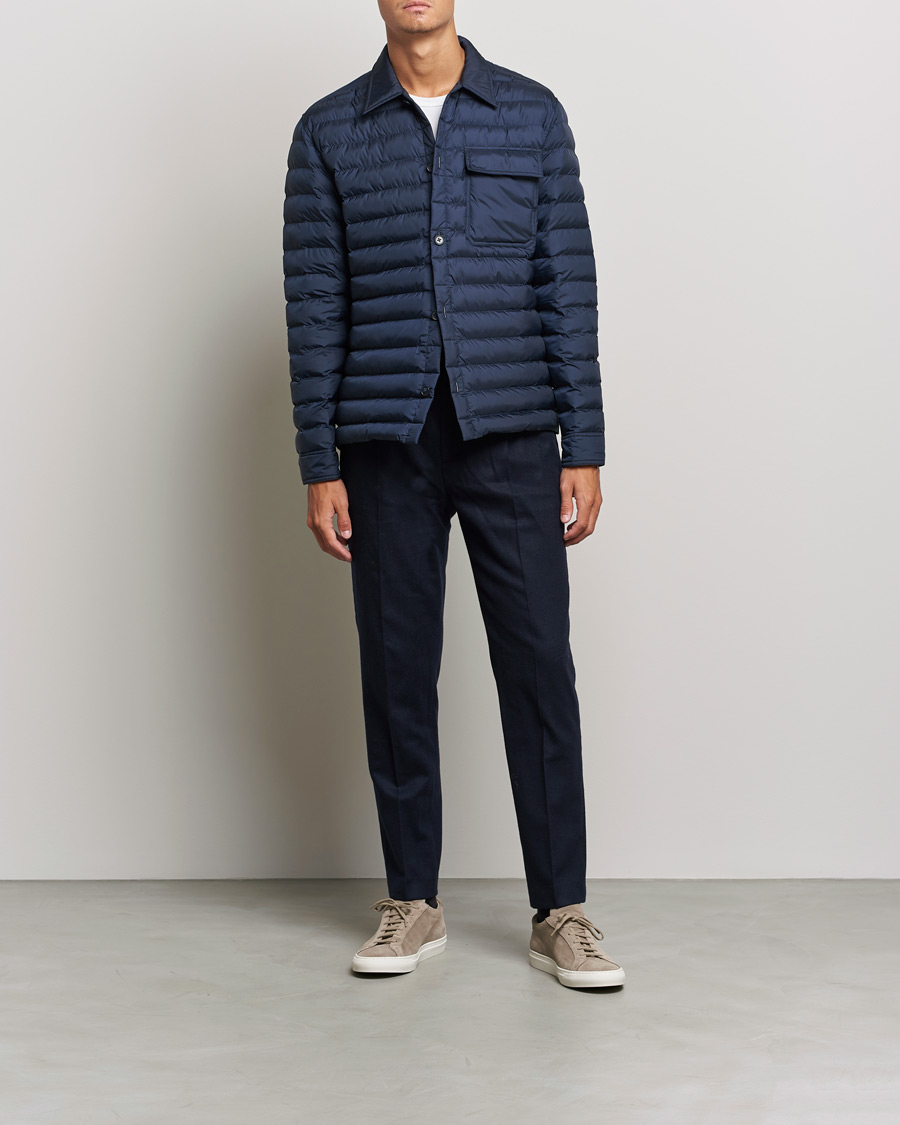 Mies | Kauluspaidat | J.Lindeberg | Gorman Quilted Overshirt Navy