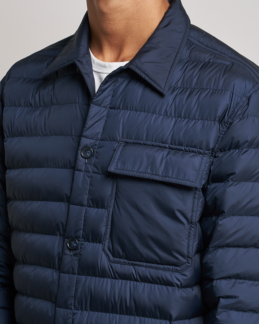 Mies | Kauluspaidat | J.Lindeberg | Gorman Quilted Overshirt Navy