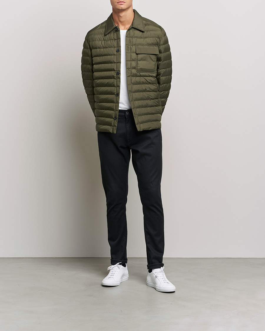 Mies | Kauluspaidat | J.Lindeberg | Gorman Quilted Overshirt Forest Green