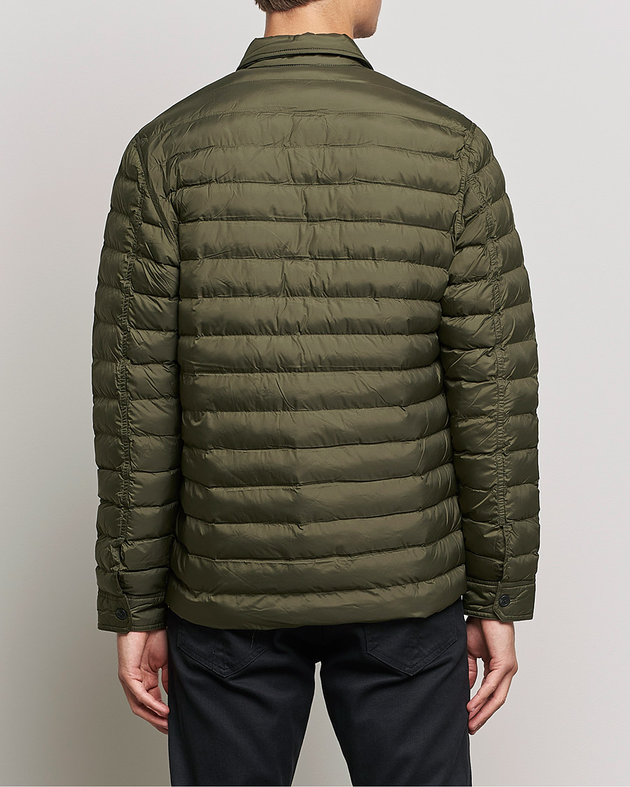 Mies | Kauluspaidat | J.Lindeberg | Gorman Quilted Overshirt Forest Green